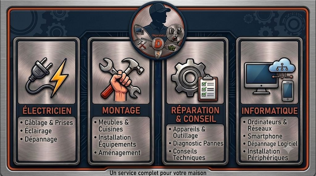 Services Depanelie - Électricité, Montage, Réparation, Informatique